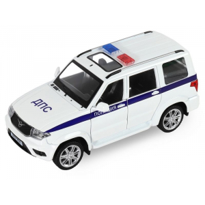 1:24 УАЗ Patriot полиция ДПС c инерционным механизмом